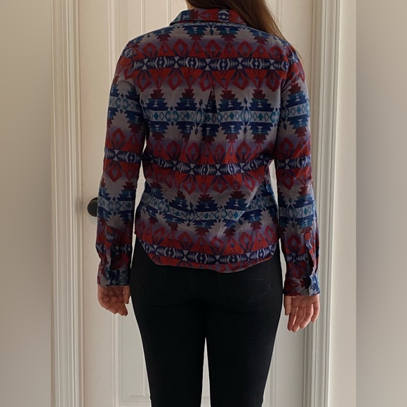 URBAN OUTFITTERS - Boho tribal print flannel shirt - Picture 3 of 5